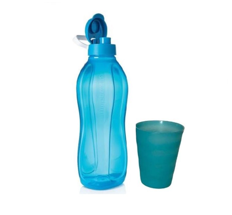 Readystock) GEMFUL 3 Liter Big Motivational Water Bottle 0.8 Gallon With Time Marking (Blue - View #6