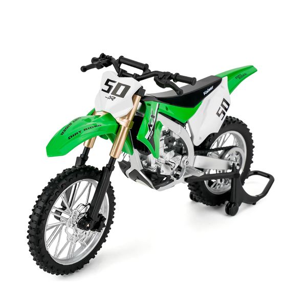 Compatible With 1:12 Scale Kawasaki KX450 Alloy Motorcycle Model Toy Car