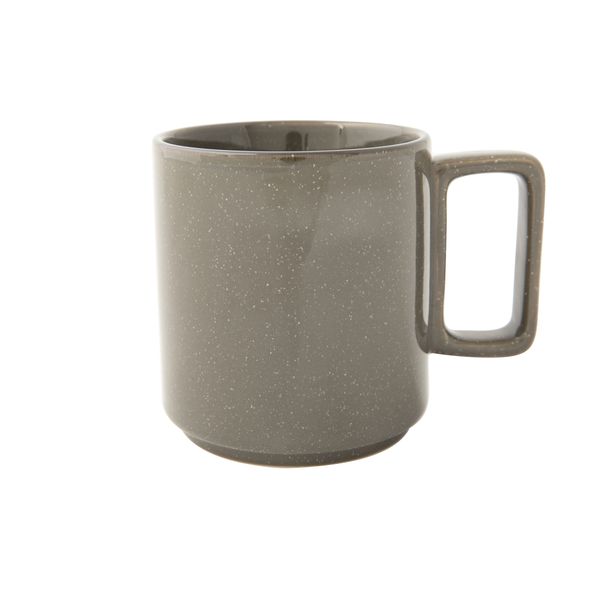 OMADA Flat Stackable Grey Mug