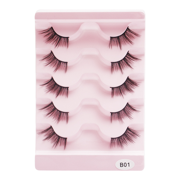 Half-cut black stemmed eyelashes