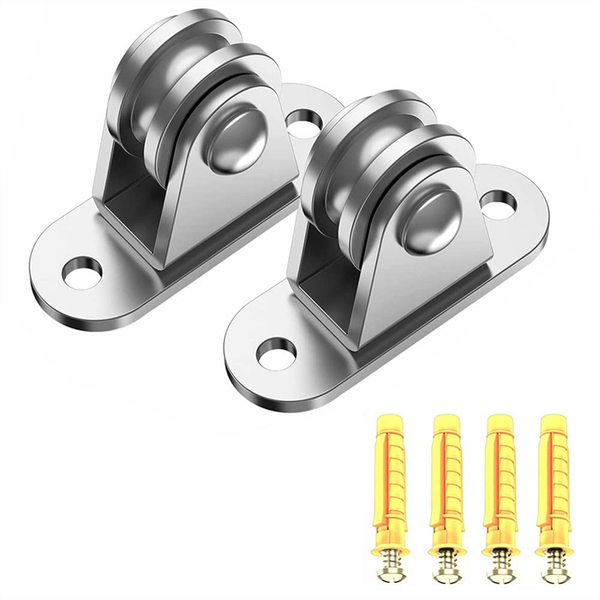 Carbon Steel Pulley Block, Small Block Silent Pulley, 2 Pieces