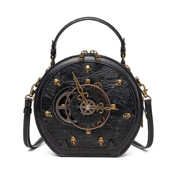 Steampunk Industrial Retro Hour Hand Shoulder Crossbody Bag