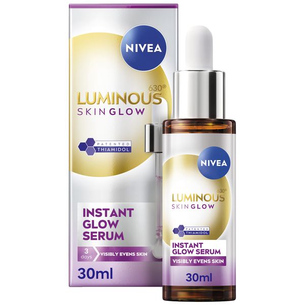 NIVEA LUMINOUS 630 Skin Glow Instant Face Serum, Dark Marks Reduction, 30ml