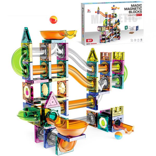 Deluxe 234 Piece Magnetic Marble Set Magnetic Block Building Toys