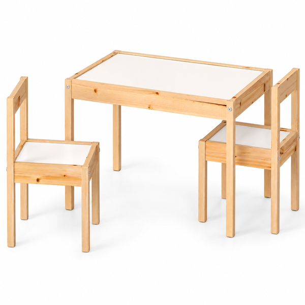 Kids Table And 2chairs Set,Toddler Desk Wooden Activity Table For Classroom