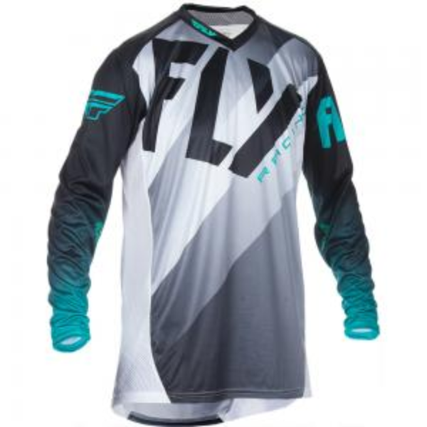 Fly Lite Black/ White/ Teal Jersey image