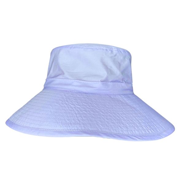 Extra Wide Brim Bucket Sun Hat Lilac image