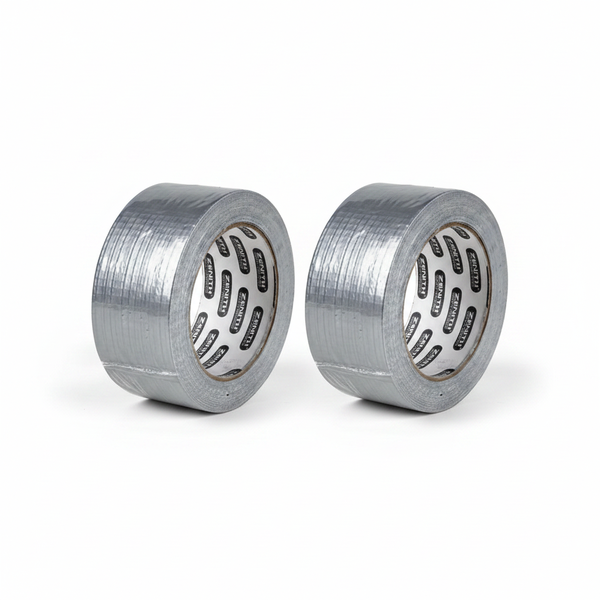 Zenith Grey Cloth Ducting Tape 48mm x 25m Roll - 2 Pack