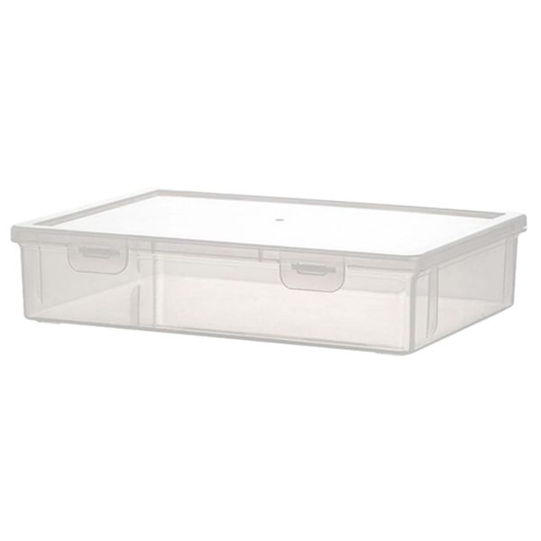 Craft Latch Lid Document &amp; File Storage Organiser Box (33cm)