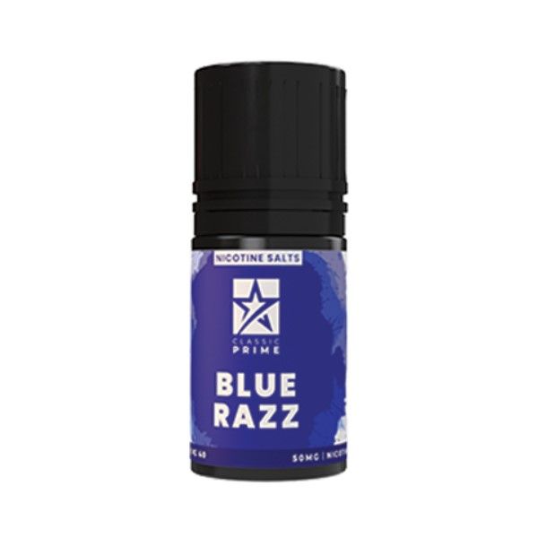 30ml Prime Classic Nicotine Salts Vape Juice - Blue Razz - 50mg