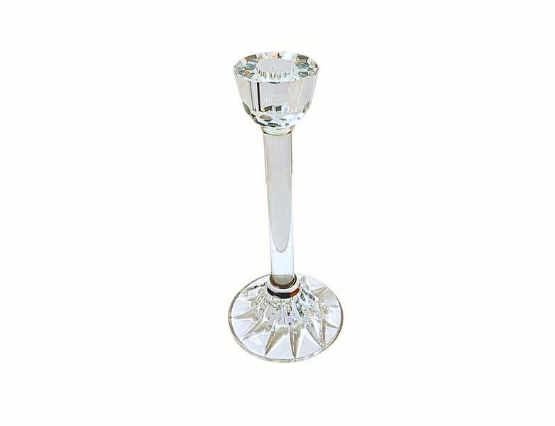 Crystal Taper Candle Holder for Home Decor - 20 cm