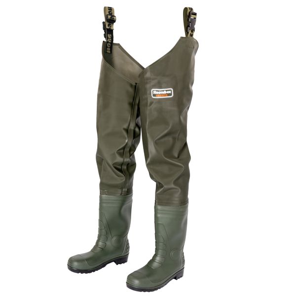 Snowbee Granite PVC Thigh Wader Cleated Sole - Shoe Size UK 8