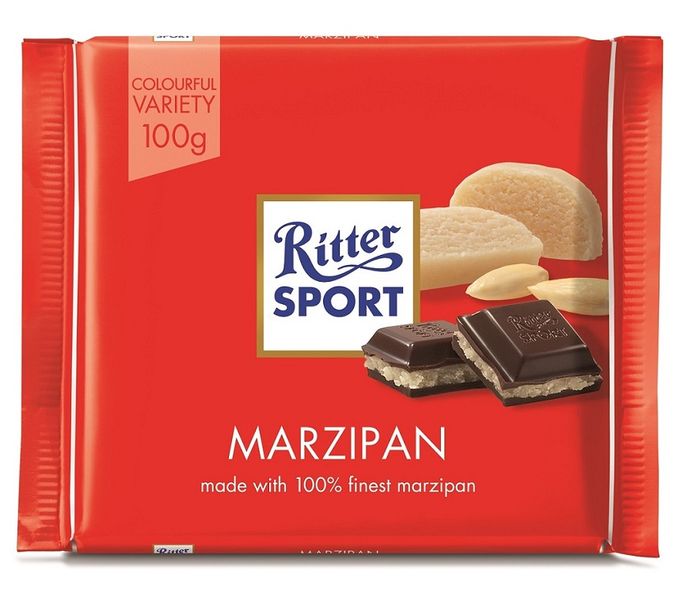 Ritter Sport Marzipan 100g (Box of 12)