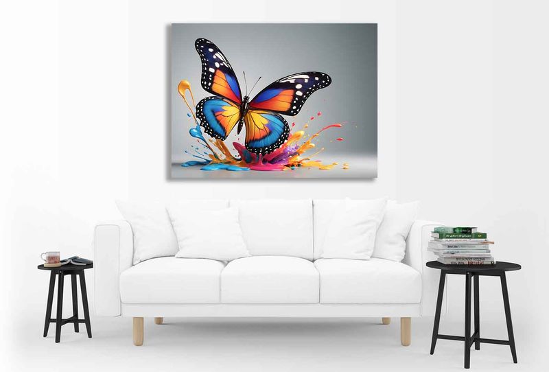 0311 Beautiful butterfly Canvas Wall Art
