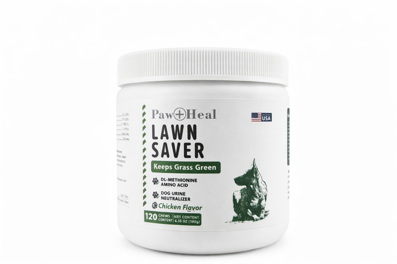 Paw &amp; Heal - Dog Urine Neutralizer For Lawn - Green Grass Saver - 120 Chews