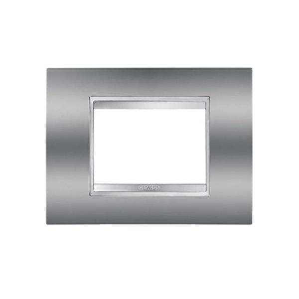 GEWISS - Chrome CHORUS LUX 3-Gang Cover Plate