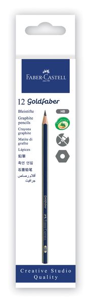Faber-Castell Goldfaber 1221 graphite pencil, HB (box12)