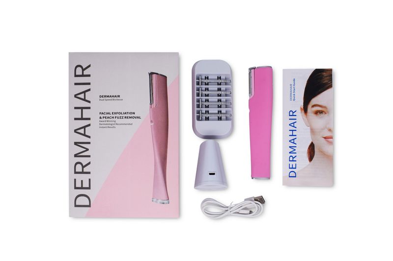 Hair Facial Exfoliation and Peach Fuzz Removal Device