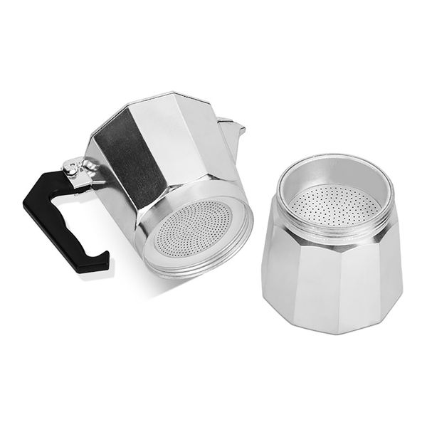 3 Cups 150ML Moka Coffee Maker Aluminium Alloy Octangonal Moka Stovetop