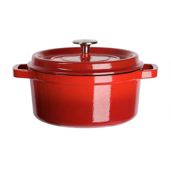 Enameled Cast Iron Stock Pot with Lid Dutch Style Heavy Duty Pot with Wide