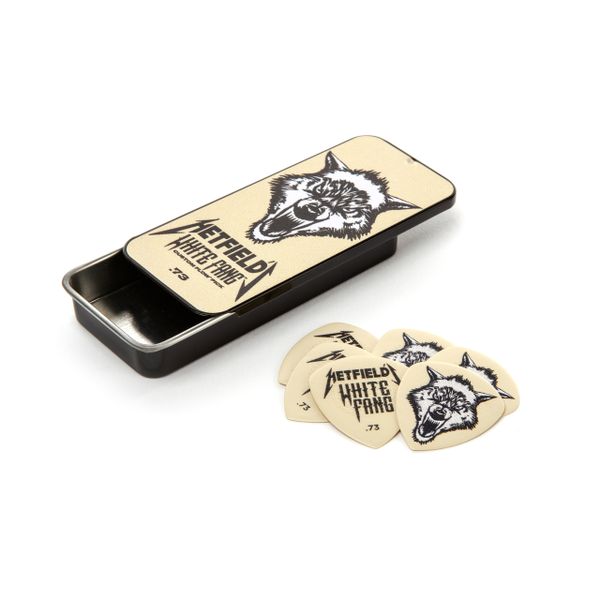 Dunlop Hetfield's White Fang Pick Tin .73mm