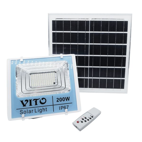 Vito 200w Solar Floodlight with Remote Control