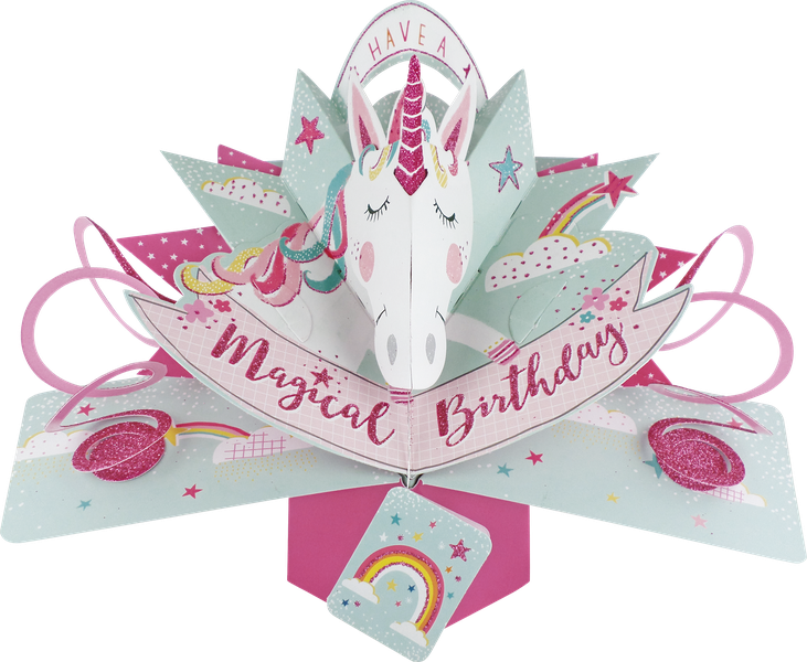 3D Pop-up Card - Birthday Unicorn