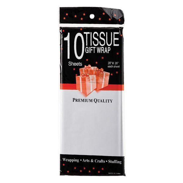 Paper Tissue - 10 Piece - White - 50cm x 66cm - 10 Pack