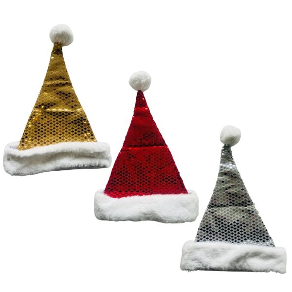 Christmas Dress Up Glitter Diamond Santa Hats (Set of 3)