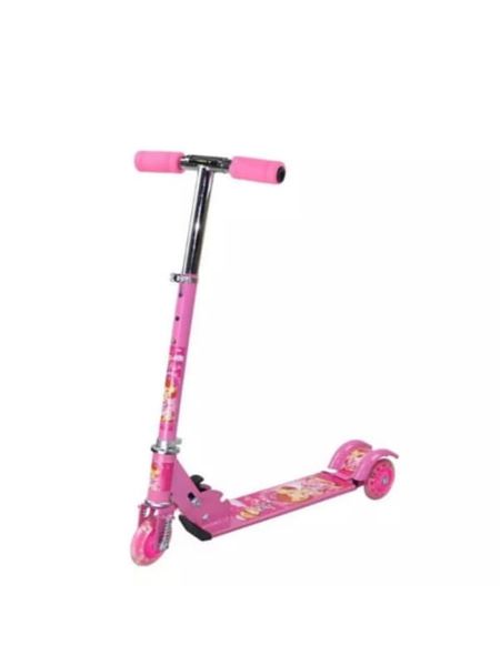 Push Scooter With LED Wheels - Pink