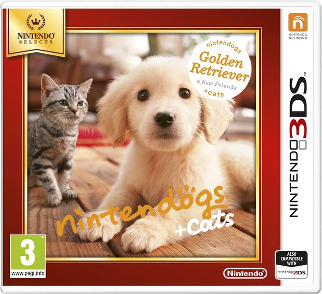 Nintendogs and Cats 3D: Golden Retriever (Selects) /3DS