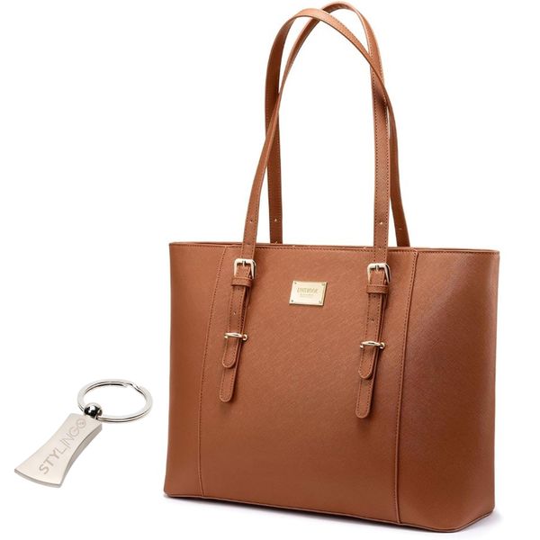 Laptop Bag - Ladies Shoulder Bag with Stylingo Keyring - 15.6