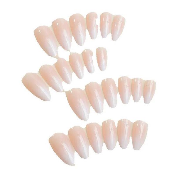 Cross-Border Hot-Selling Almond-Shaped Gradient Stickers Wearable Nails