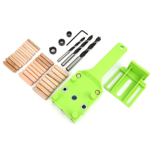38 Pc Doweling Jig Kit | 6/8/10mm Drill Guide for Woodworking