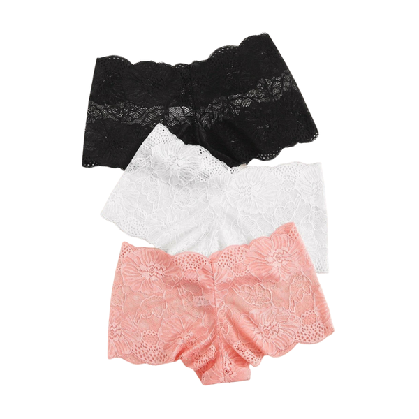 Edendiva's Floral Lace Panty Pack