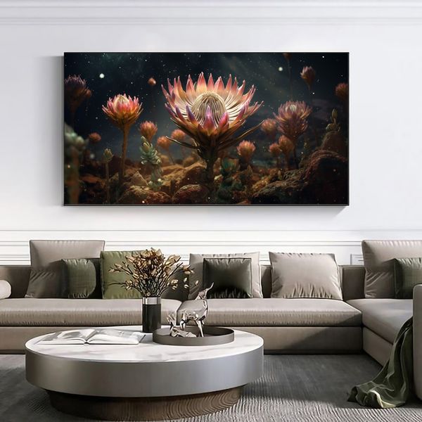 Canvas Wall Art - Protea Cosmos - 0333