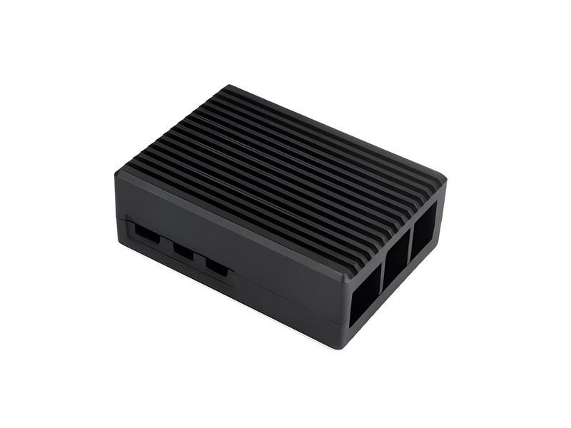 WVS Raspberry Pi 5 Aluminum Case with Cooling Fan &amp; Heatsink Pillars