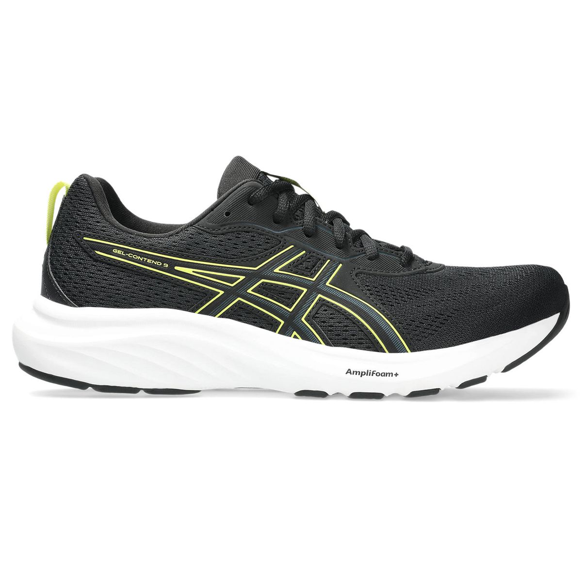 Asics Men's Gel-Contend 9 Road Running Shoes - Black/Citron