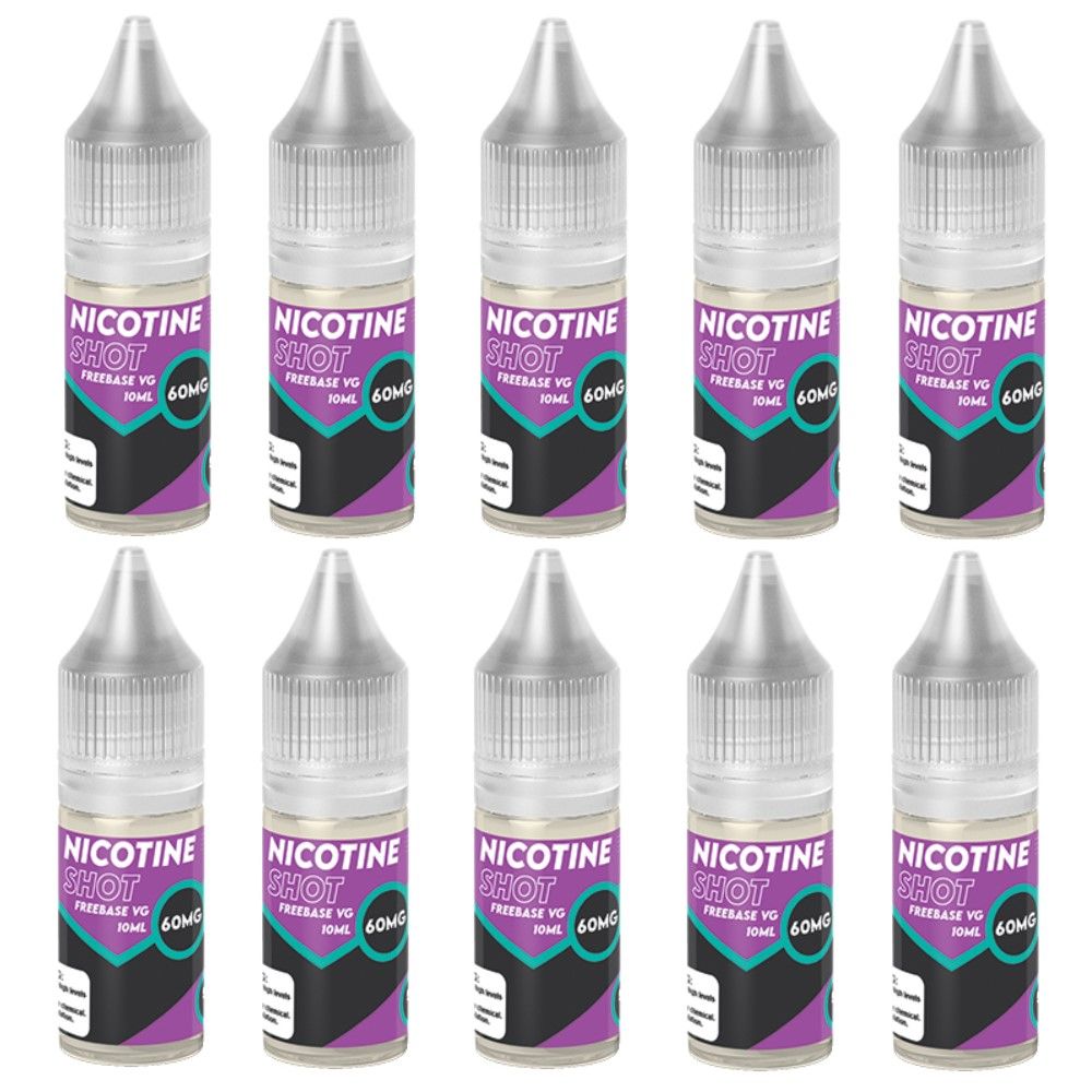 Nic Shot VG Base 10ml 60mg Makes 5mg Longfill 10 Pack Shop 