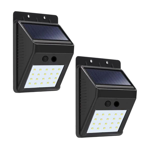 DH - 20LED Solar Wall Light - Set Of 2