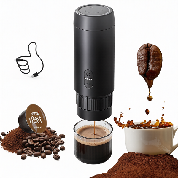 thl Portable Electric Espresso Coffee Machine,2-in-1 Capsule &amp; Ground Maker