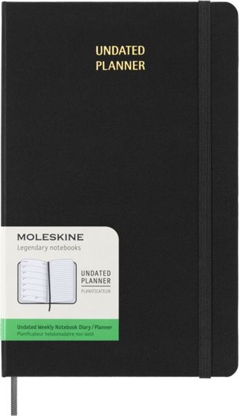 Black Large Undated Weekly NTBK