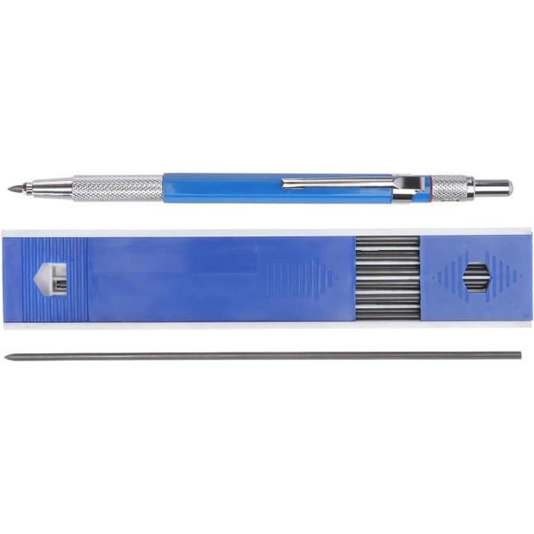 1 Sets 2.0mm Mechanical Pencils for Marking and Drawing, Blue Automatic
