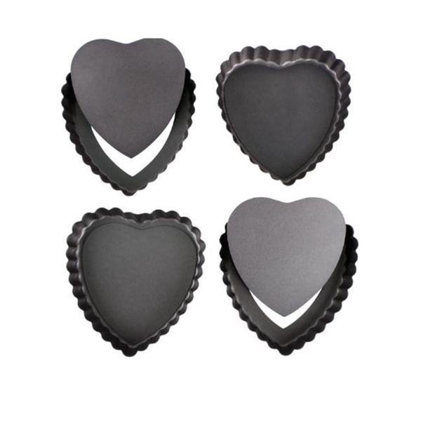 Cake Pans Baking Pans Heart-Shaped 4 Set