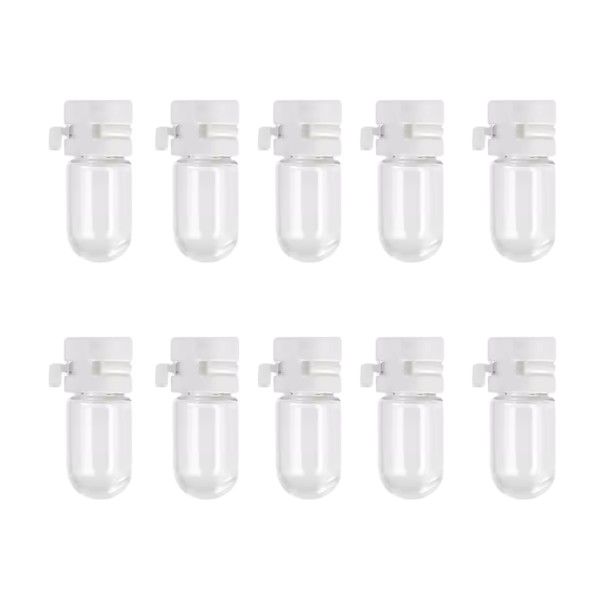 10 Piece - Mini Refillable Bottles For Lotion & Cleansers - Transparent