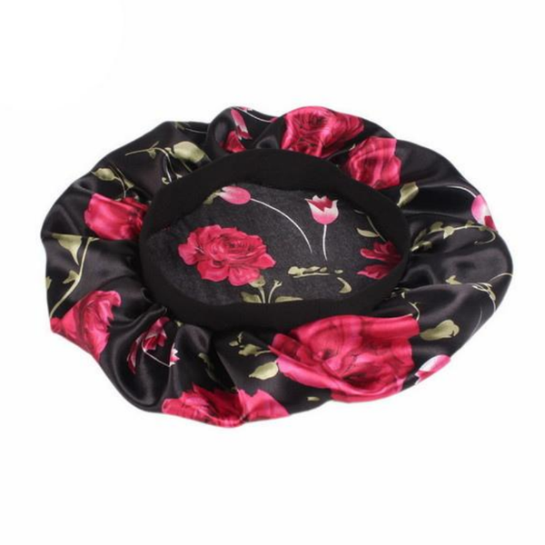 Satin Hair Bonnet Comfortable Light Wide Band Curly Hair Protector