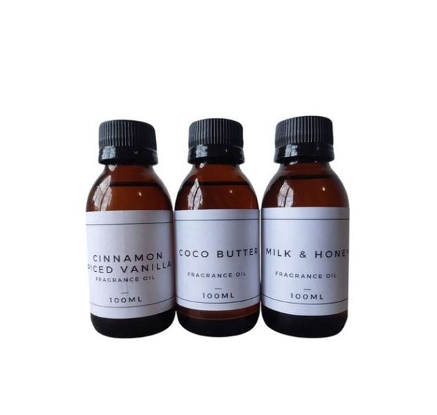 3x 100ml oils -Cinnamon Spiced Vanilla, Coco Butter, Milk &amp; Honey