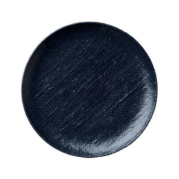 Luzerne Knit Navy Blue Round Coupe Plate 16cm 12 Pcs