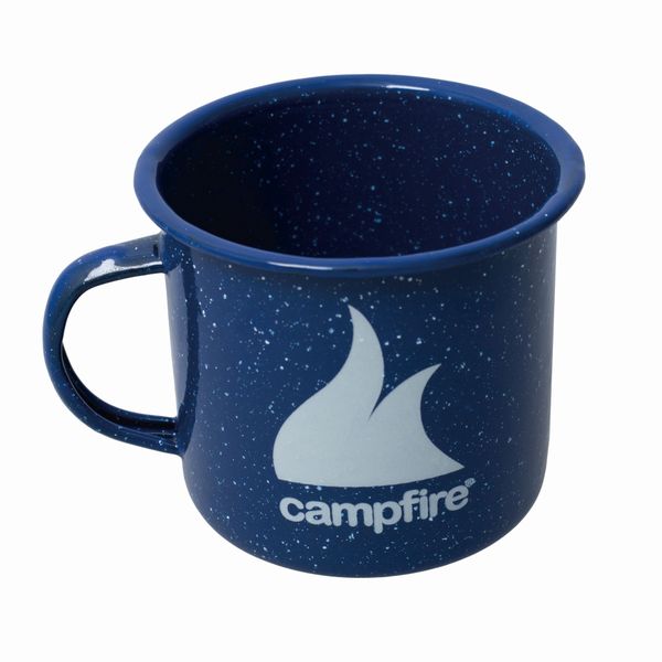 Campfire 9cm Enamel Mug - Navy