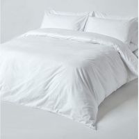 6 Piece Duvet Cover Set -Plain White